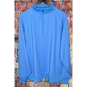 FootJoy Men’s Large Golf 1/4 Zip Long Sleeve Blue Pullover Jacket Shirt Stretch